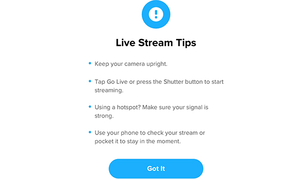 Một số tip livestream bằng GoPro người dùng có thể tham khảo