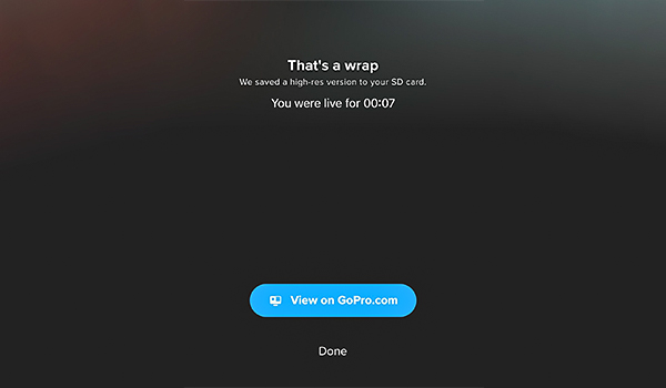 App GoPro Quik sẽ tổng hợp lại thông tin Live Stream cho bạn