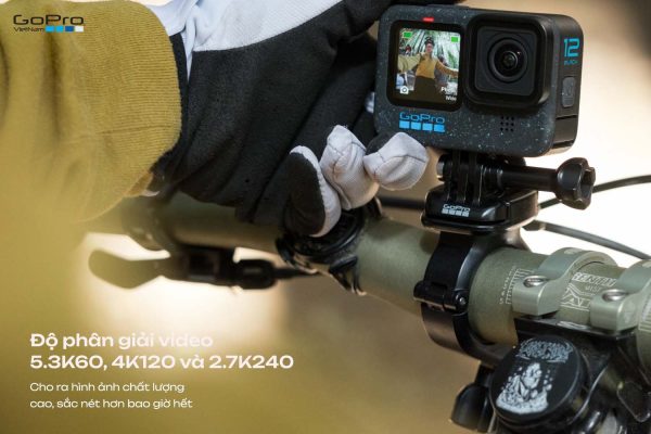 GoPro Hero 12 Black quay video với độ phân giải cao, cho hình ảnh sắc nét, sống động