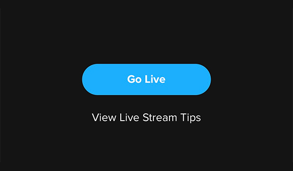 Nhấn Go Live để bắt đầu phát sóng