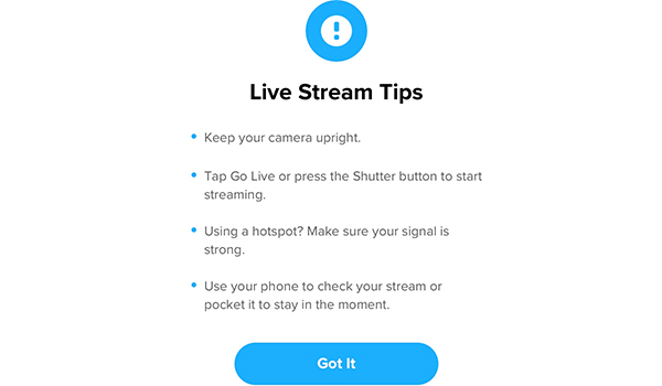 Các mẹo sử dụng GoPro camera khi live stream