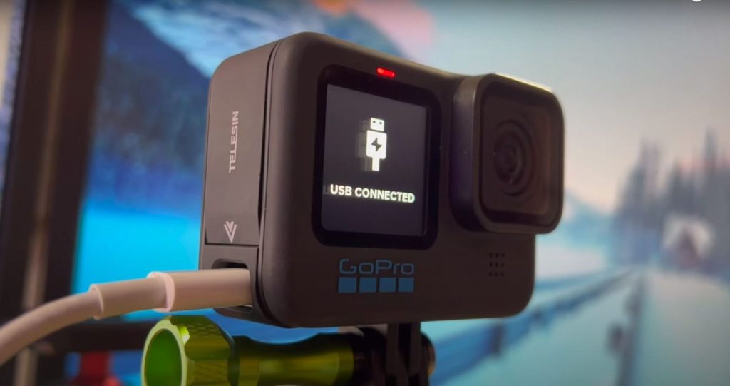 Kết nối GoPro với máy tính Mac bằng cap USB